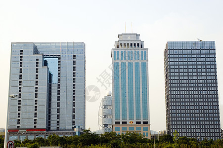 深圳  现代摩天大楼建筑物街道酒店景观城市办公室建筑建筑学背景图片