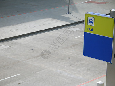 出租车牌号水泥标签旅行运输蓝色水平黄色图片