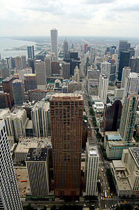 芝加哥办公室建筑市中心景观摩天大楼建筑学城市场景天空商业图片