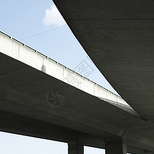 混水泥高速公路正方形水泥工程旅行天空蓝色车道建筑学框架图片