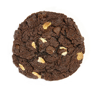 巧克力薯片饼干圆形杏仁筹码坚果脆片面包可可甜点糖果背景图片