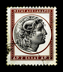 希腊印章上的亚历山大大帝图片