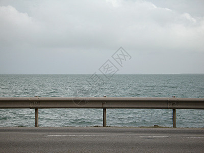 热带海洋观沥青波浪栅栏护栏航程海景支撑旅行警卫路面图片