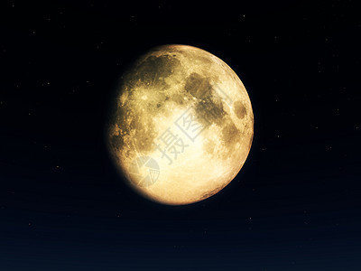 夜间月亮气氛白色陨石月光星星景观月夜天空卫星图片