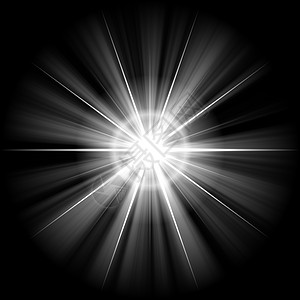 白星辐射元素星星活力爆破星夜白色闪光星光射线图片