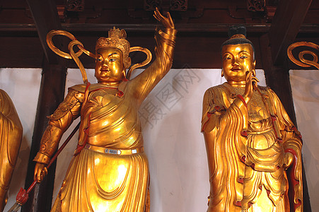 寺庙内  上海雕塑雕像纪念碑宗教佛教徒背景图片
