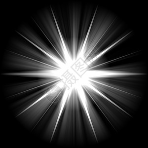 超新星辉光设计星星白色线条闪光星光爆破黑色蓝色图片