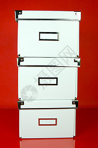 储存箱贮存解决方案红色白色盒子图片