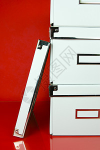 储存箱贮存白色盒子解决方案红色图片