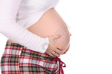 怀孕孕妇的肚子父母妈妈妻子成人女士已婚婴儿女孩工作室母性图片