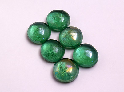 宝石玻璃水晶圆形绿色背景图片