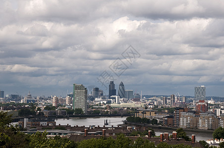 伦敦天际建筑学办公室高楼蓝色天空建筑物公司地标建筑摩天大楼图片