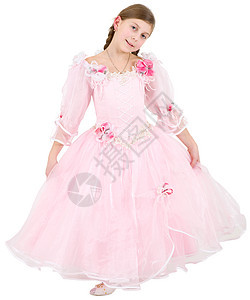 穿粉红色裙子的女孩衣服孩子白色淡紫色粉色连衣裙童年娘娘玫瑰图片