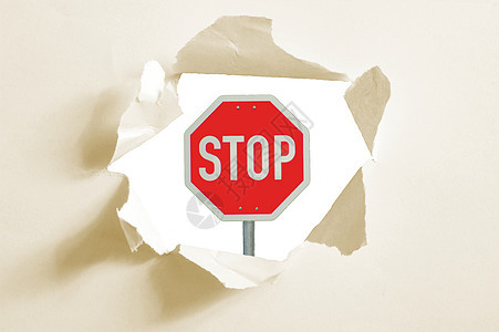 停止签名交通警告空白红色安全白色危险图片