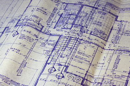 房屋平地计划蓝图背景图片