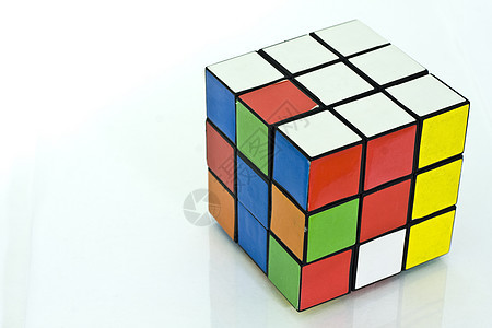鲁比基的立方体娱乐黄色逻辑玩具头脑游戏骰子解决方案正方形魔方图片