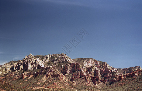 沙漠红岩山图片