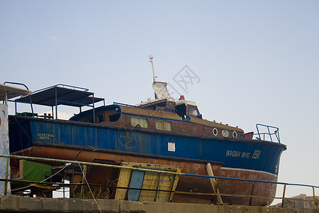 弃船沉船废墟乘客风化腐蚀海洋导航天空港口海岸图片