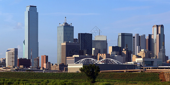 达拉斯得克萨斯天线城市天际摩天大楼建筑图片