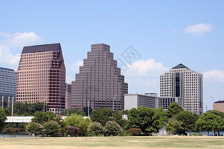 得克萨斯州下城奥斯汀场景城市市中心建筑晴天摩天大楼公司商业生活天空图片