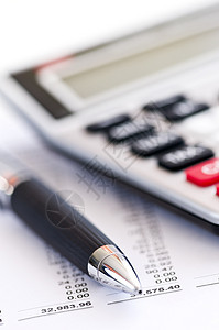 税务计算器和笔图书数字会计账本商业电子产品财政数据数学帐户图片