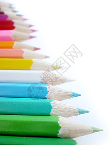 彩色铅笔爱好补给品蜡笔染色圆形闲暇学校白色绘画圆圈图片