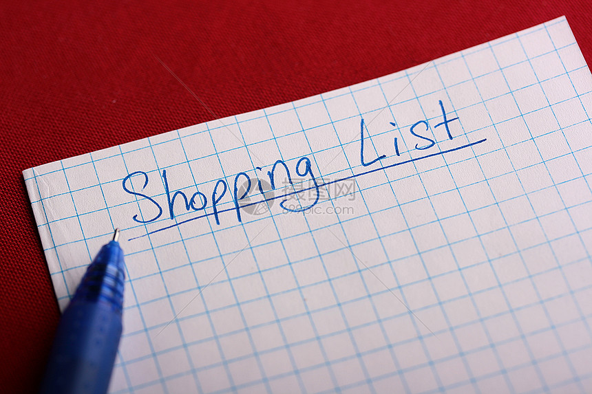 商店名列表购物清单空白图片