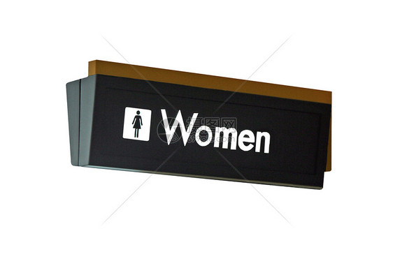 洗手间标志浴室性别女性化女孩们设施白色卫生房间厕所路标图片