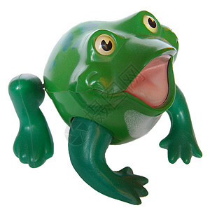 玩具青蛙绿色塑料微笑游戏背景图片