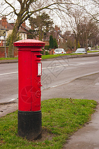 红色邮箱邮件送货信箱盒子写作邮局信封邮筒邮票沟通背景图片