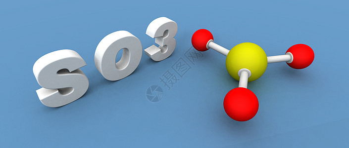 三氧化硫分子化合物化学品三角气体平面气态轨道背景图片