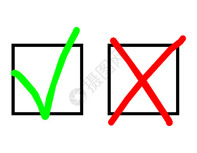 选中和交叉投票选举选票复选报告盒子插图调查问卷标记测试图片