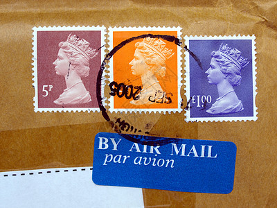 印章女王皇家邮件邮政背景图片