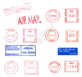 印章邮资班级邮件邮票皇家空邮空气邮政图片