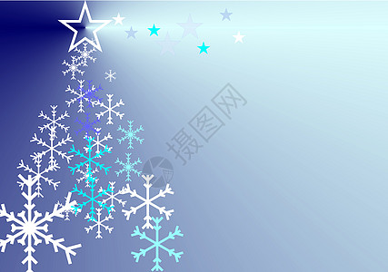 圣诞节墙纸问候语季节薄片星星庆典蓝色卡片图片
