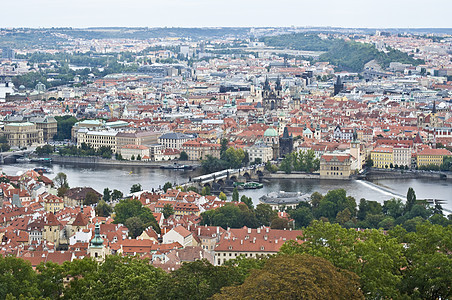 布拉格首都历史石头建筑物宗教城堡城市住宅街道大教堂图片