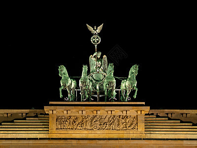 勃兰登堡门首都建筑纪念碑马匹历史城市观光历史性雕像地标图片