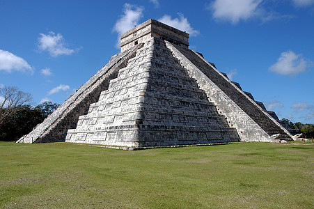 墨西哥的脚步地方旅游考古学奇琴城市石头晴天金字塔目的地图片