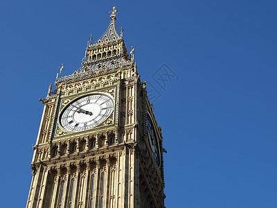 Big Ben 伦敦手表蓝色地标钟声建筑学天空建筑议会图片