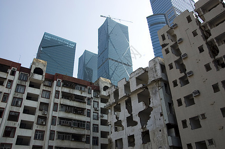 中华市的破坏单位碎片进步砖块城市房屋工作财产建筑物墙壁图片