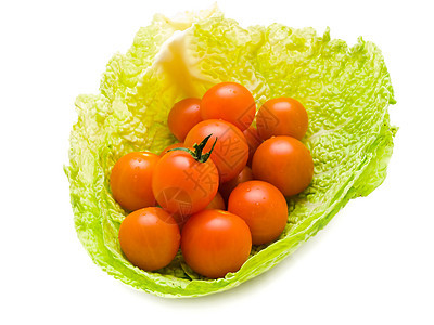 卷心菜中的西红柿青菜饮食营养食品营养品食物绿色植物蔬菜农业团体图片