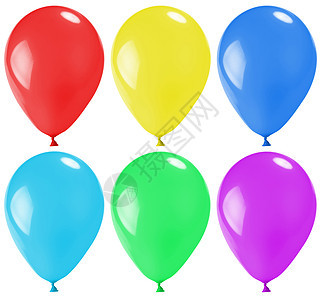一组多色气球图片