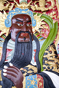 中国圣殿神佛教徒监护人历史艺术品文化神话遗产艺术雕刻低音图片