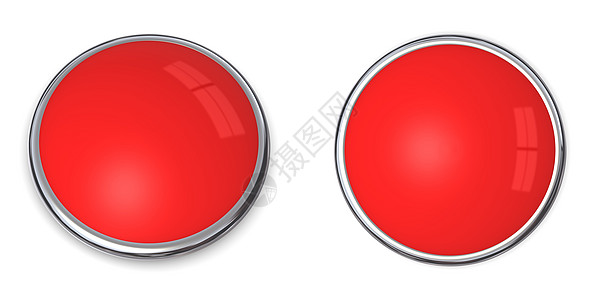 3D 按钮固态红光图片