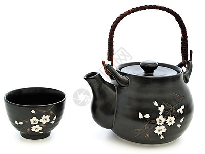 茶茶仪式制品厨具厨房黏土陶瓷杯子桌子服务茶壶茶碗图片
