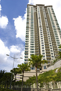 现代高频公寓房子建筑物建筑学家园房屋住宅住房高层多层阳台图片