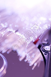 带细节和光效应的光纤图片互联网全球电缆金属数据高科技网络技术电子产品光学背景图片