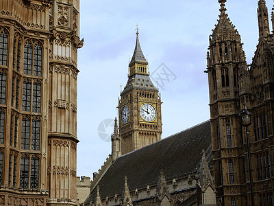 Big Ben 伦敦手表钟声蓝色建筑学天空议会图片