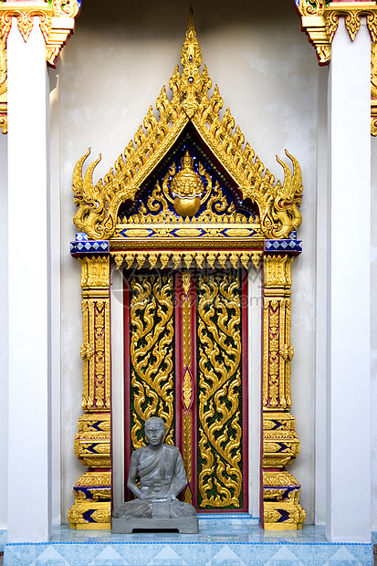 泰国佛教寺庙门图片