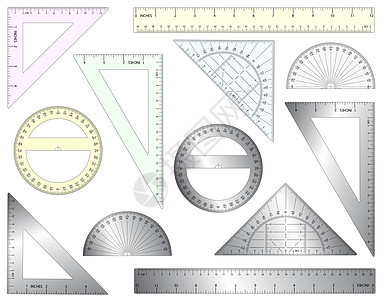 标尺设计数学插图乐器技术几何学金属学校仪器厘米图片